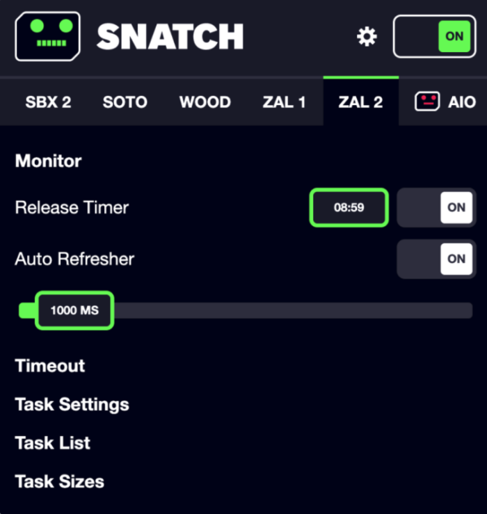 A monitor tool traffic pattern identified by PerimeterX