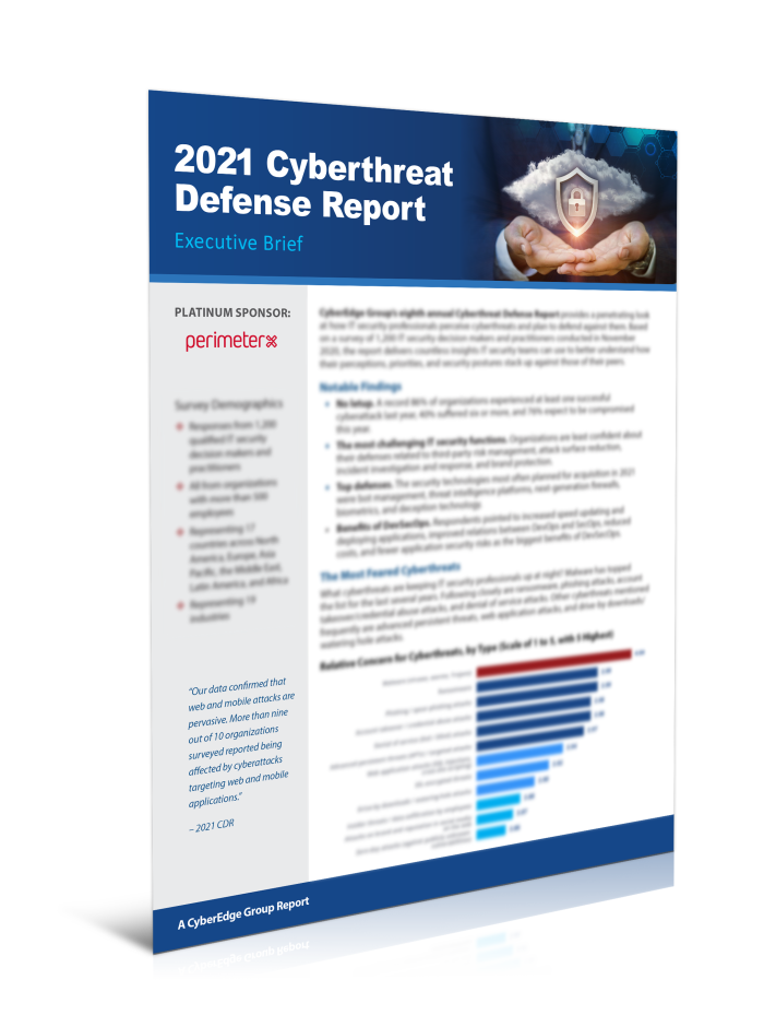 2021 Cyberthreat Defense Report Executive Brief